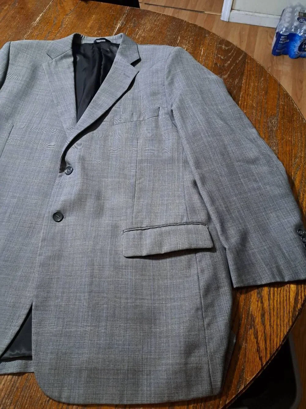 Vintage Mens 48 Drop 05-R Botany 500 Super 110 Grey Wool Suit Blazer Coat Jacket